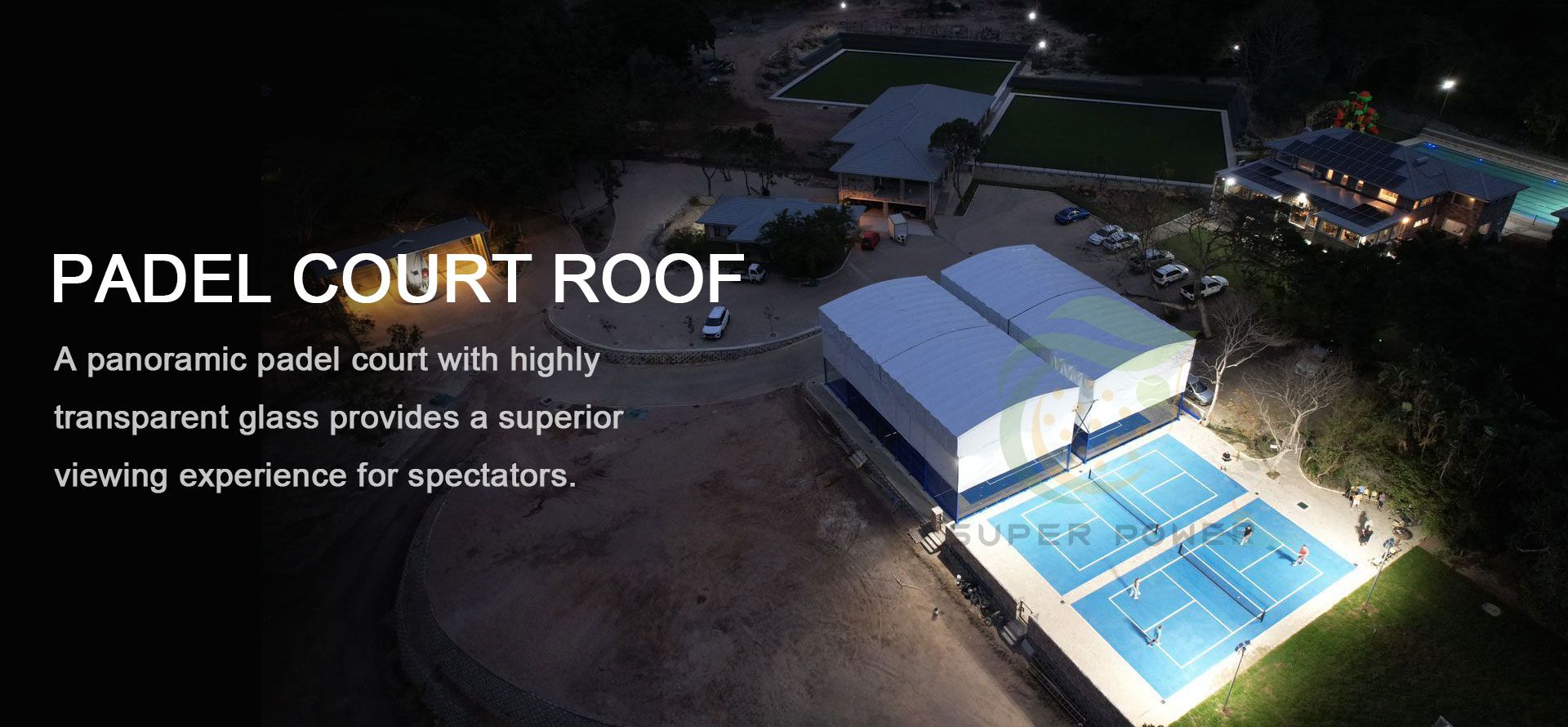 panoramic padel court