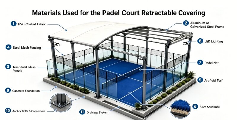 Padel Court Retractable Covering cid=4