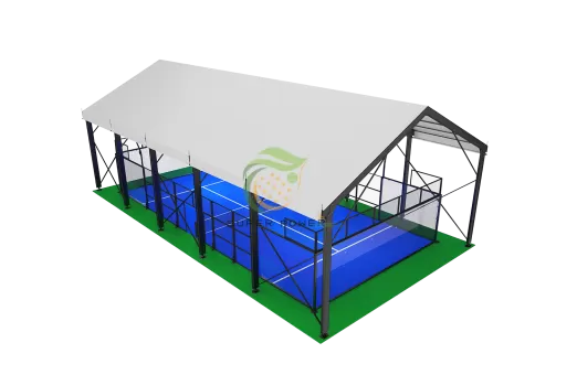 A-Frame roof padel court