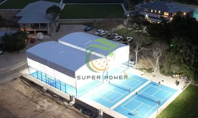 Electric Retractable Awning Padel Court