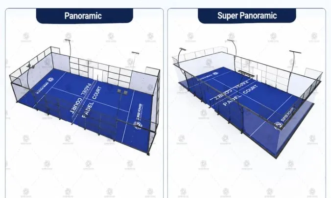 Pro Panoramic vs Full Panoramic vs Super Panoramic Padel Court